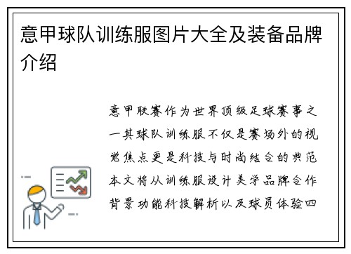 意甲球队训练服图片大全及装备品牌介绍